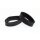 2 Leder Ersatzschlaufen für Uhrenarmband ELS-L Größe-L schwarz 24 mm