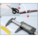 2 Leder Ersatzschlaufen für Uhrenarmband ELS-L Größe-L mocca 20 mm