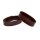 2 Leder Ersatzschlaufen für Uhrenarmband ELS-L Größe-L mocca 22 mm