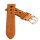 Soft Kalb-Nappa Rallye Uhrenarmband Modell Montreal-Rallye cognac 18 mm