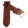 Soft Kalb-Nappa Rallye Uhrenarmband Modell Montreal-Rallye mocca 20 mm