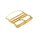 Eulit Dornschließe Perlon-Nylonband Edelstahl gold, Modell EPS-S gold 10 mm