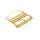 Eulit Dornschließe Perlon-Nylonband Edelstahl gold, Modell EPS-S gold 20 mm