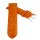 Feines Alligator Leder Uhrenarmband Modell Genf-71S NL aprikose-orange 24 mm