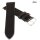 Fluco Antik Rindleder Uhrenarmband Modell Troja schwarz 18 mm Handarbeit
