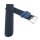 Kalbsleder Kinder-Uhrenarmband Modell Junior schwarz-blau 12 mm