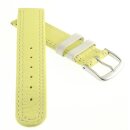 Kalbsleder Kinder-Uhrenarmband Modell Junior limette-gelb...