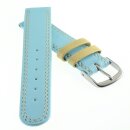 Kalbsleder Kinder-Uhrenarmband Modell Junior himmel-blau...