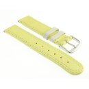 Kalbsleder Kinder-Uhrenarmband Modell Junior limette-gelb 14 mm